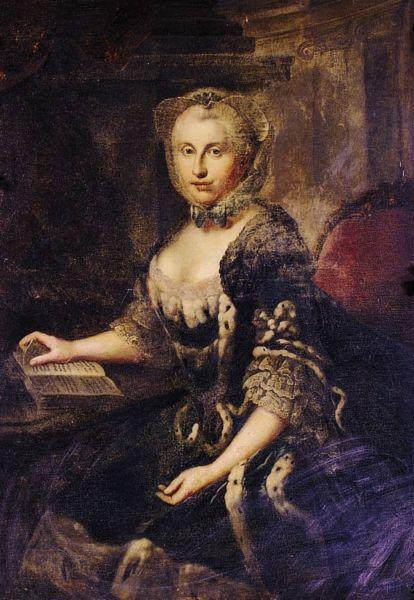 Johann Georg Ziesenis Portrait of Augusta Hanover Sweden oil painting art